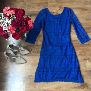💋 5 for $50 - Blue Lace Dress